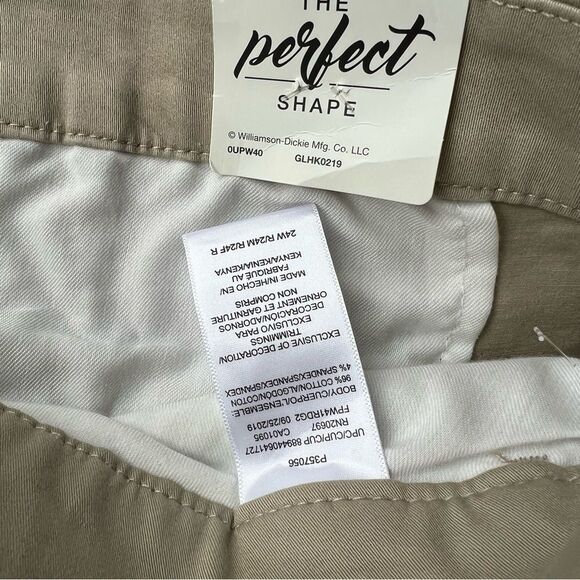 Dickies Plus Perfect Shape Straight Leg Pants, Rinsed Oxford Stone Women’s Sz 24 - Picture 16 of 16